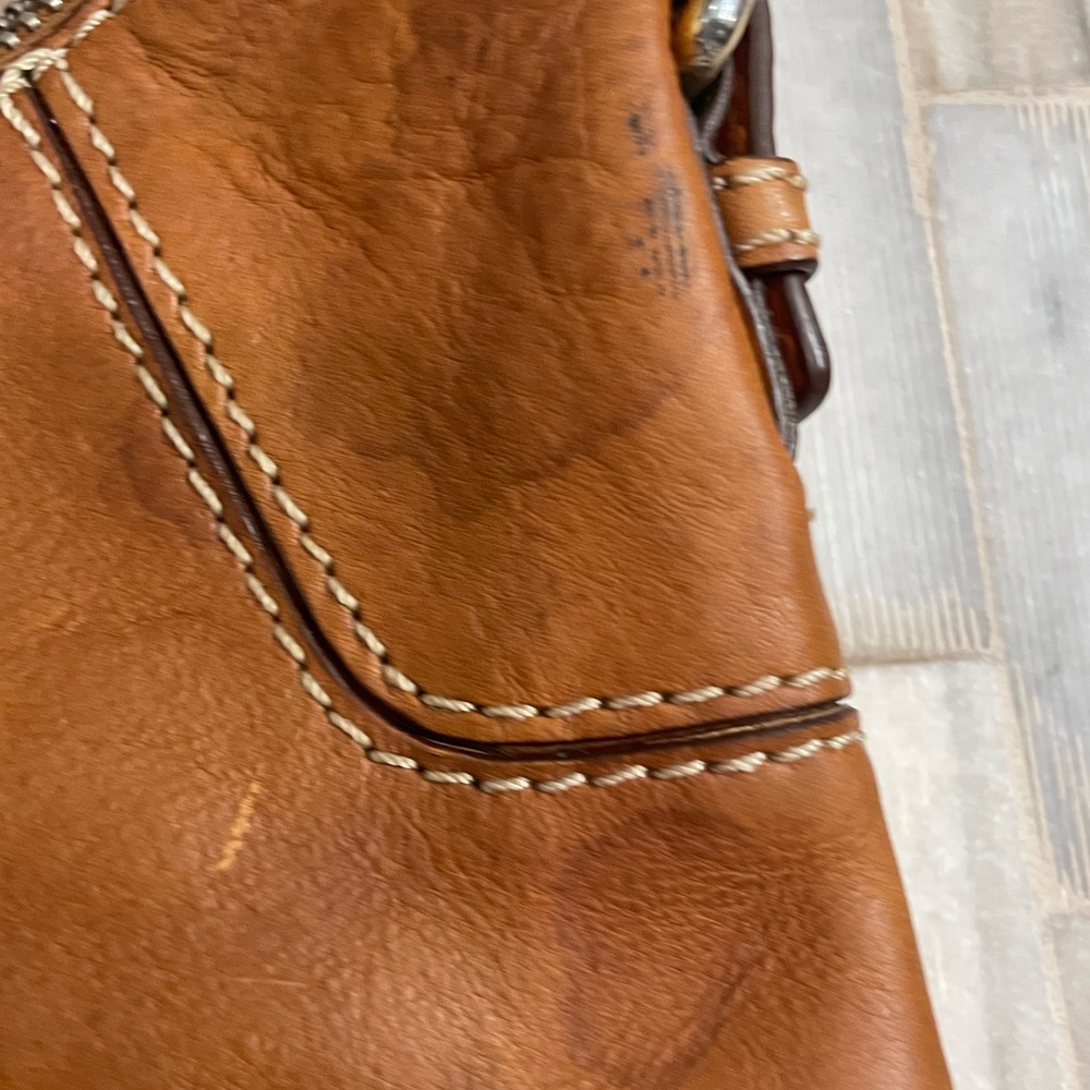 Vintage Michael Kors purse cognac-tan leather hobo bag - Picture 14 of 15